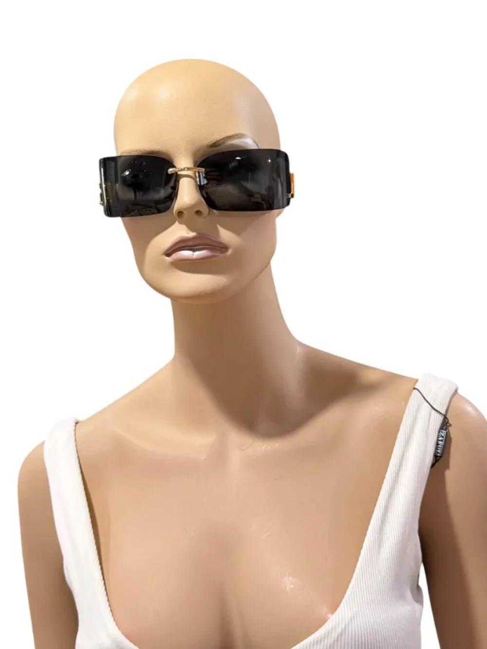 DOLCE & GABBANA DG2319 Gold Frame Black Sunglasses Made in Italy